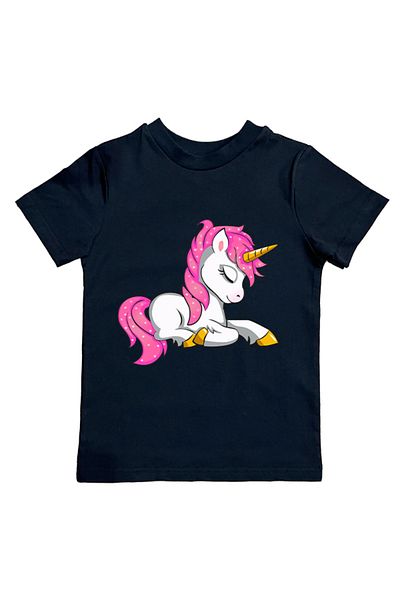 UNICORN bumbac imprimat tesatura din bumbac pieptanat vara tricou copii