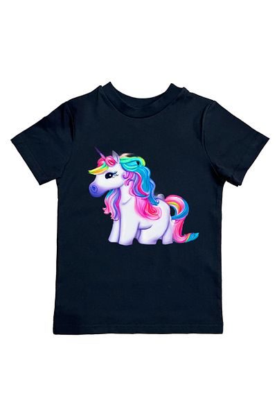 UNICORN bumbac imprimat tesatura din bumbac pieptanat vara tricou copii