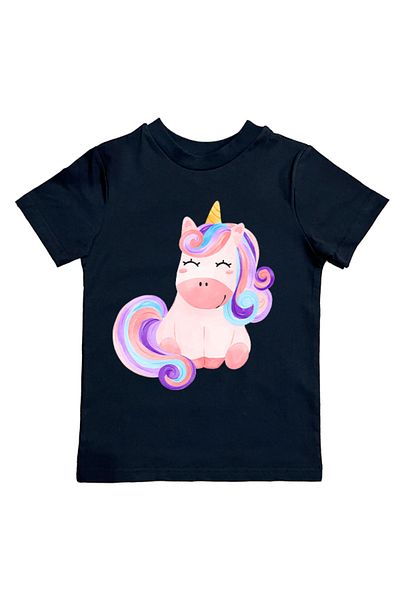 UNICORN tricou copii vara din bumbac imprimat din stofa pieptanata