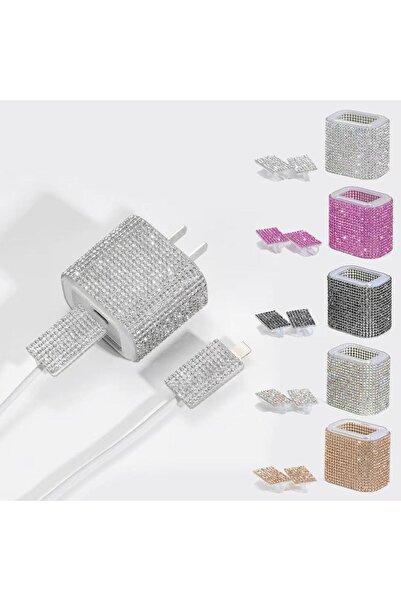 Bushco Store Iphone 18-20w Uyumlu Taşlı Şarj Kablosu Başlığı Adaptörü Koruma ...