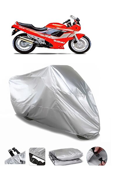 AUTOLION مشمع دراجة نارية سوزوكي GSX 750 F باللون الرمادي عالي الجودة