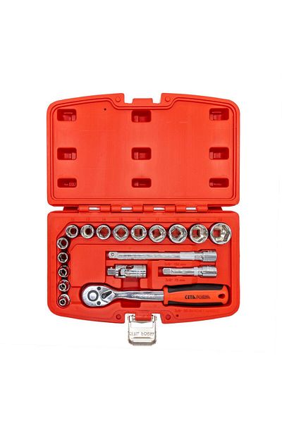 CETA FORM Ceta 18 Piece 3/8” 6 Corner Socket Set