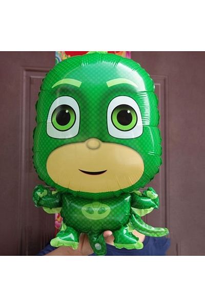 Parti Station PjMasks Balloon Set 5 Years Old PjMasks Cat Child Owl Girl Lizard Child Concept Birthday Balloon Set