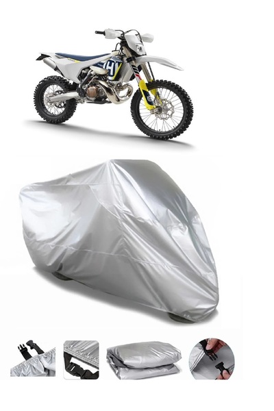 autolion مشمع دراجة نارية باللون الرمادي من Husqvarna TE 250i عالي الجودة