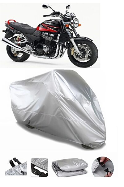 AUTOLION مشمع دراجة نارية سوزوكي GSX 1400 باللون الرمادي عالي الجودة