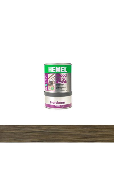 Hemel 15059 Wood Oil 2C Ahşap İçin Doğal Yağ 900ml Castle Brown