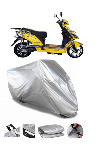 autolion King Motor KR-41 L Epico قماش مشمع للدراجات النارية باللون الرمادي ع...