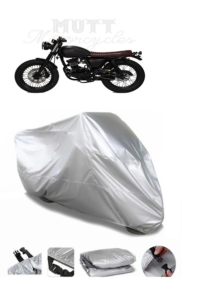 AUTOLION Mutt Mongrel 250 Gray Motorcycle Tarpaulin Premium Quality