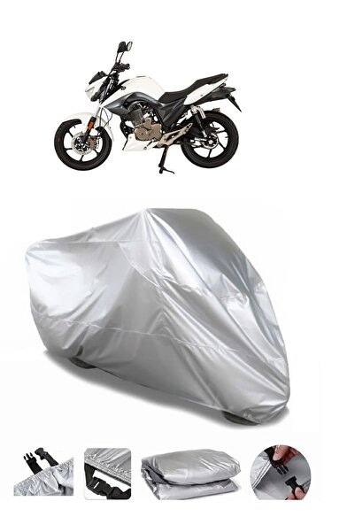 AUTOLION مشمع دراجة نارية باللون الرمادي من Mondial 125 Drift L CBS عالي الجودة