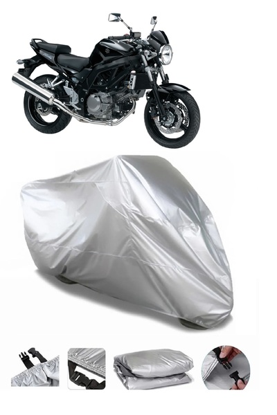 AUTOLION مشمع دراجة نارية سوزوكي SV650A باللون الرمادي عالي الجودة