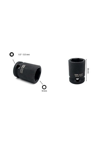 CETA FORM C62-h18 1/2'' 6 Corner Air Socket Wrench 18 Mm