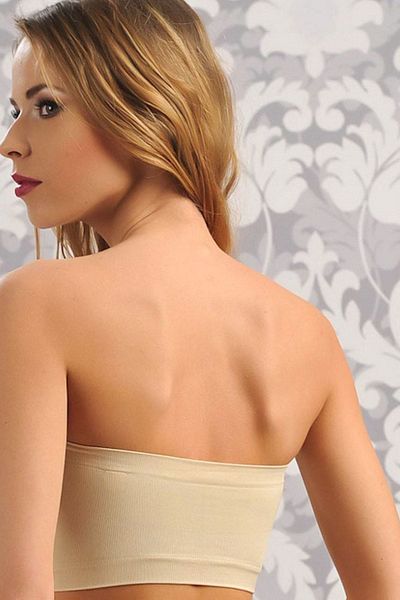 Anıl Women's Nude No Underwire Seamless No Support Strapless Bra 2400D-Nude - L/XL