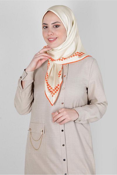 Alvina Eșarfă simplă digitală ALVINA 8137 - Tăiere și model