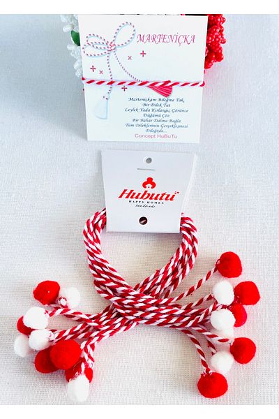 Concept HuBuTU Gift Set of 10 Unlocked Martentica Wishes with Pompoms, Luck, Love, Couple, Lover Bracelet