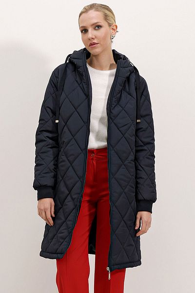 Bigdart 5138 Lange Steppjacke - Marineblau