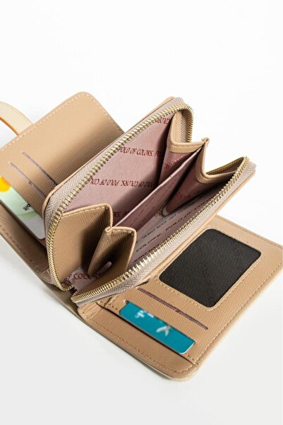 ImPolo Portofel pentru mână și geantă pentru femei Derek Krem, dimensiune 10x13