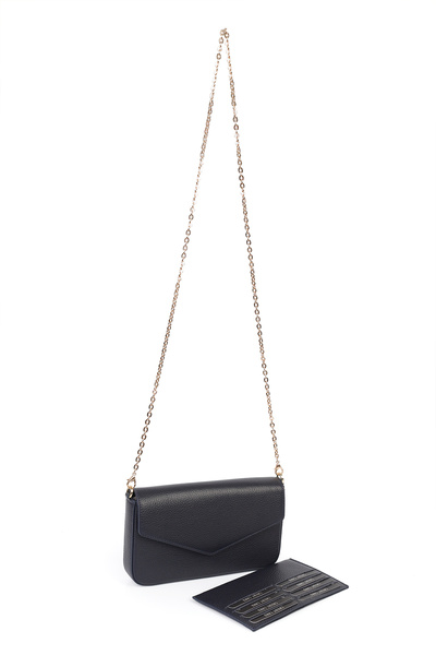 Ysmn Сумка через плече з ланцюжком з натуральної шкіри, синя YC012056DRL