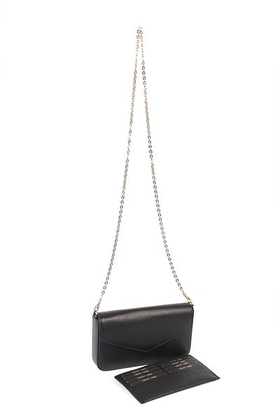 Ysmn Genuine Leather Chain Shoulder Bag Black YC012056DRL
