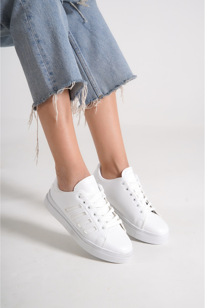 Moda Değirmeni White-white Women's Sneaker Bg1147-101-0004