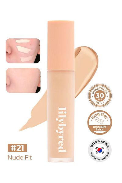 lilybyred Natural Looking SPF 30+ PA++ Concealer with Sunscreen lilybyred Magnet Fit Concealer No 21