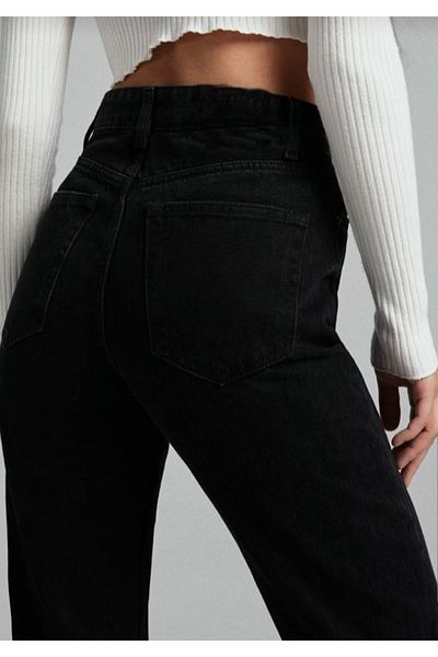 Geppetto Isabella Black Straight Fit Jean Γυναικείο Power Lycra Γυναικείο ψηλόμεσο 2024