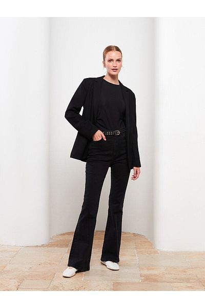 Geppetto Isabella Zero Max Modest Black High Waist Flare Women's Jean Pants (New Season)