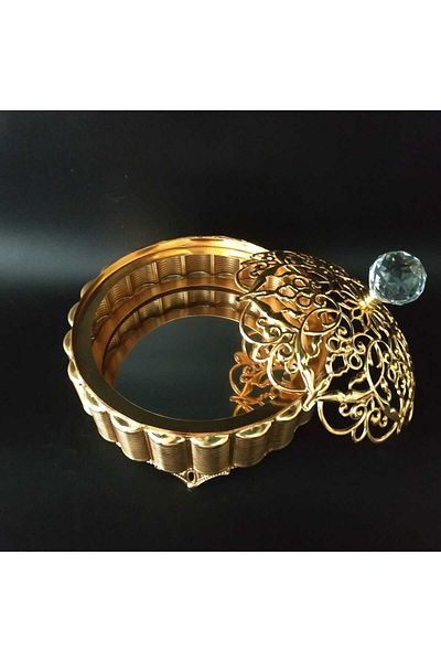 HİLALKRİSTAL CANDY GOLD PLATED MIRRORED CRYSTAL ROCKED METAL