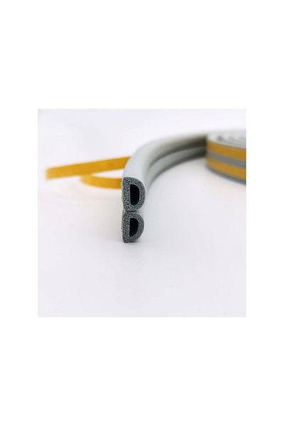 MELEKYAPI Rubber Door and Window Isolation Tape/Fitili 5m X2 (10m) Gray