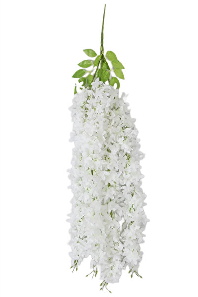 DDTREND Sarkan Beyaz Akasya Çiçek 4 Dallı  80 Cm.