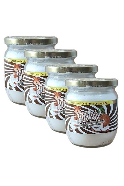 FitNut Coconut Oil 300 G 4 Pieces Cold Pressed