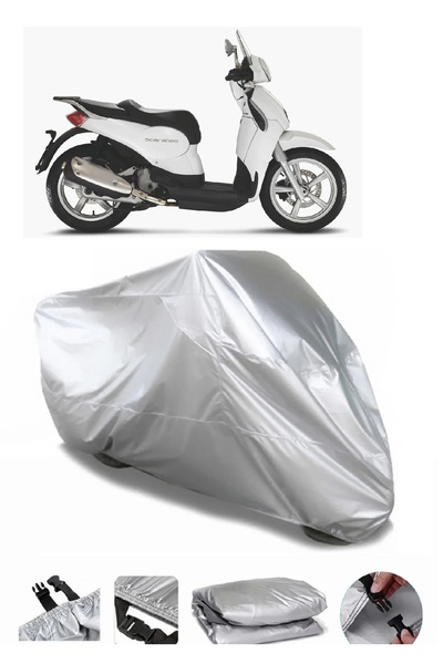 Breen ماركة دراجة نارية مقاومة للماء باللون الرمادي من Aprilia Scarabeo 200