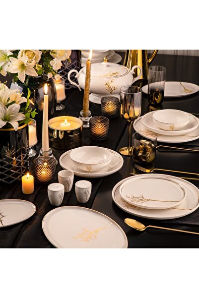 ÖZLİFE PRESTİGE COLLECTİONS Yuvarlak 60 Parça 12 Kişilik Yemek TakımI