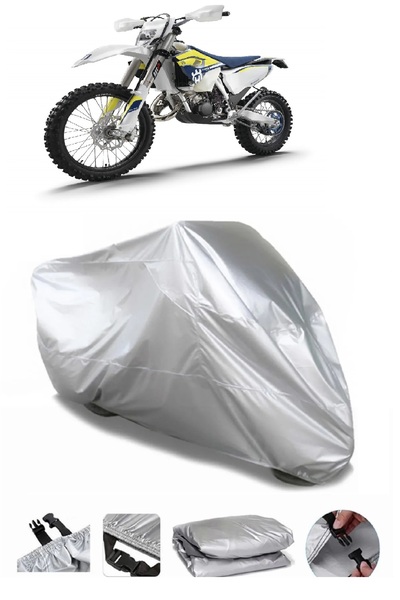 Breen Husqvarna TE 125 علامة تجارية مقاومة للماء باللون الرمادي