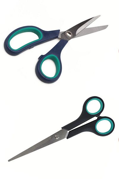 usin Stainless Steel Fabric Cardboard Paper Cutting Cut Sharp Tailor Scissors 2 Pieces?Set (14-21 CM)