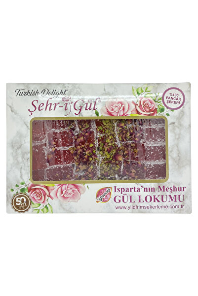 Şehr-i Gül 450 gr. Yapraklı Gül Lokumu