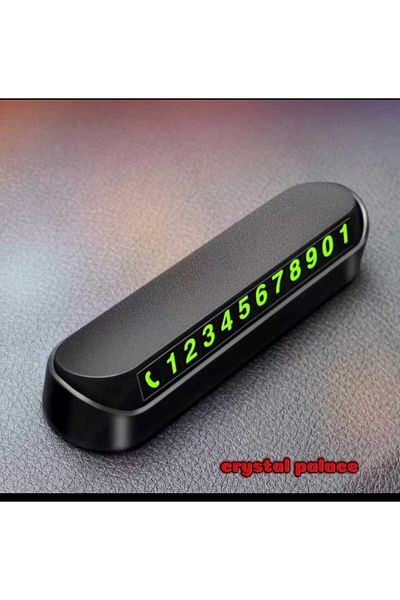 Crystal Palace Phosphorescent Retractable Number Dial Front Dashboard Top Phone Number Indicator Car
