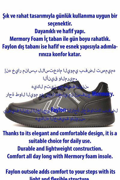 hummel Access Pu Unisex Sneaker - Unisex Sneakers 900325 -2042Black