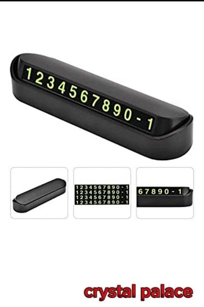 Crystal Palace Phosphorescent Retractable Number Dial Front Dashboard Top Phone Number Indicator Car