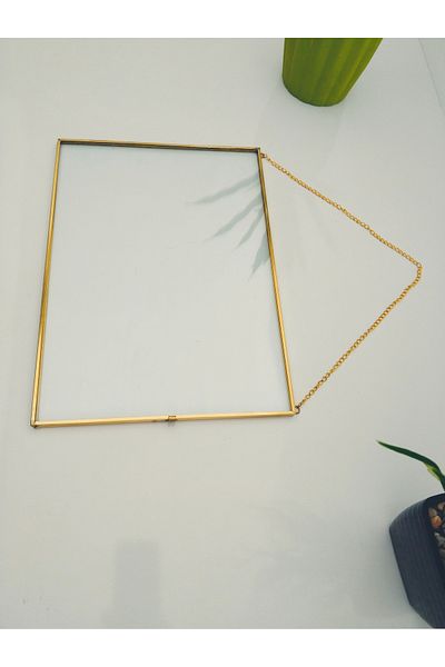 YıldızDesign 25x35 Gold Horizontal Photo Frame Diploma Frame Glass Photo Picture Frame Decor For Wall
