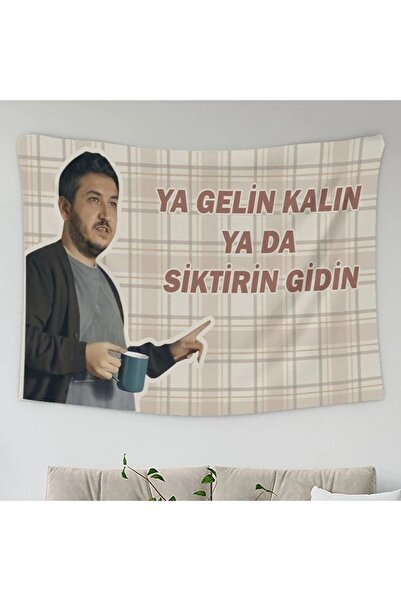 DÜKKAN DESİGN Yılmaz Ya Gelin Kalın Duvar Örtüsü