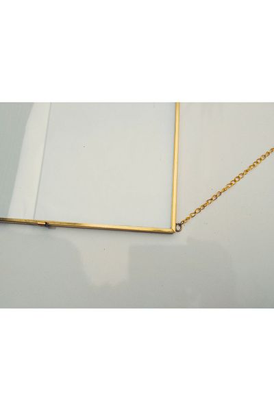YıldızDesign 25x35 Gold Horizontal Photo Frame Diploma Frame Glass Photo Picture Frame Decor For Wall