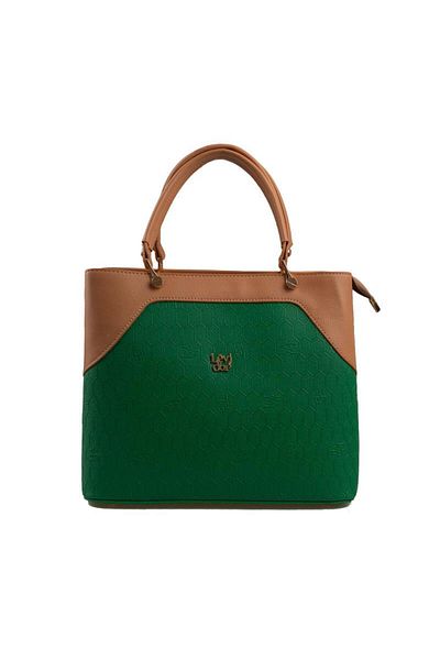 Levidor Green Tan Monogram Women's Handbag