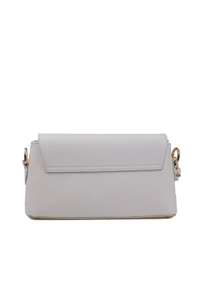Armine White Plain Women's Medium Size Classic Handbag