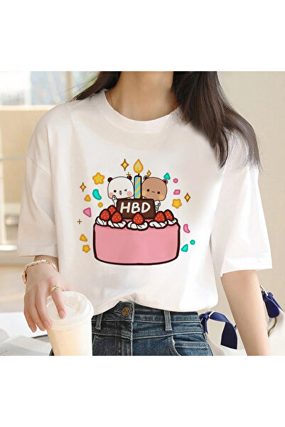 Jose Clothing Λευκό με τύπωμα οργανικό βαμβάκι oversized μπλουζάκι