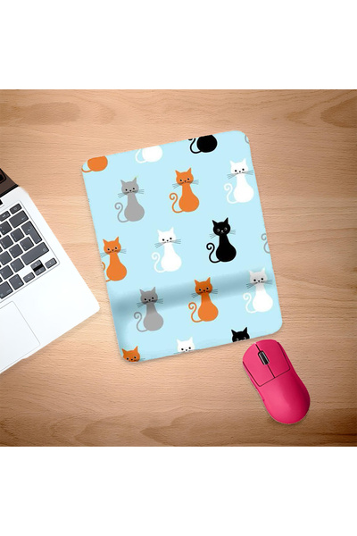 UcuruStore Portocaliu Negru Alb Gri pisică laturi Suport pentru încheietura m...