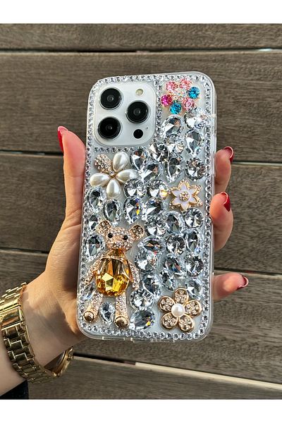 OSG حافظة آيفون 14 برو ماكس (متوافقة فقط مع 14 برو ماكس) حافظة فاخرة للغاية بتصميم خاص من حجر الراين