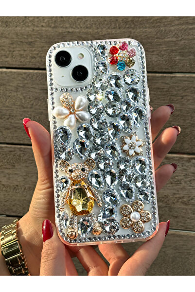OSG iPhone 14 Plus -15 Plus Kılıf (2 MODEL İLE UYUMLUDUR)Ultra Lüx Damla Taşl...