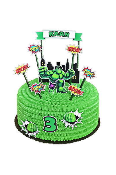 Parti Evreni Hulk Pasta Süsü Seti