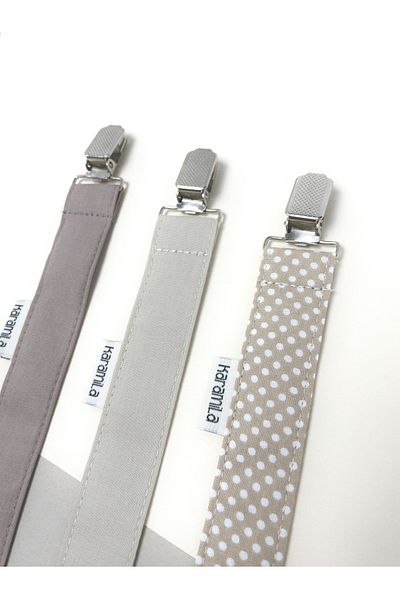 KARAMİLA Set of 3 Baby Pacifier Straps - Pacifier Chain