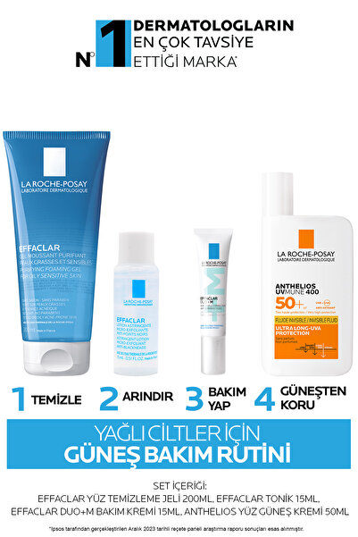La Roche Posay Yağlı Ciltler İçin Güneş Bakım Rutini